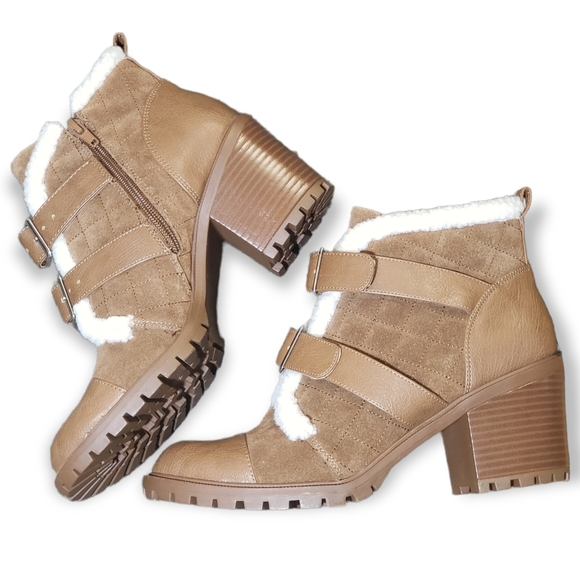 Nine West Shoes - Womens Nine West Iskaro Shearling Lined Ankle Boots